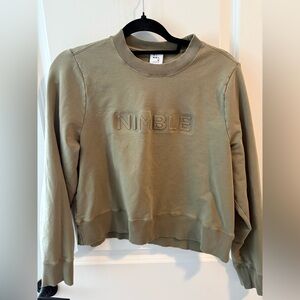 NIMBLE Olive Green Women's CREWNECK
